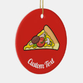 Pizza Slice Keramik Ornament (Rechts)