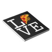 Pizza Slice Liebe Notizblock (angewinkelt)