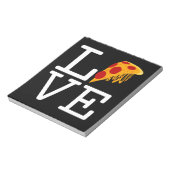 Pizza Slice Liebe Notizblock (Rotiert)