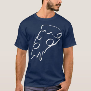 Pizza Slice Line Arthungry Feinschmecker Fungourme T-Shirt
