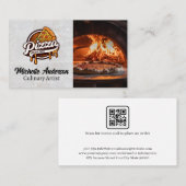 Pizza-Slice-Logo | Brick Oven Visitenkarte (Vorne/Hinten)