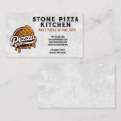 Pizza-Slice-Logo | Restaurant Visitenkarte (Vorne/Hinten)