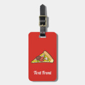 Pizza Slice Luggage Tag Gepäckanhänger (Vorderseite vertikal)