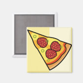 Pizza Slice Magnet (Vorderseite/Rückseite)