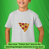 Pizza Slice, Matching Pater Son, Vater Boy T-Shirt