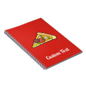 Pizza Slice Notebook Notizblock (Rechte Seite)