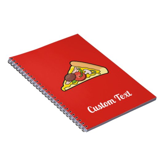 Pizza Slice Notebook Notizblock (Rechte Seite)