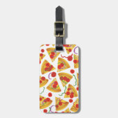 Pizza Slice Pattern Gepäckanhänger (Vorderseite vertikal)