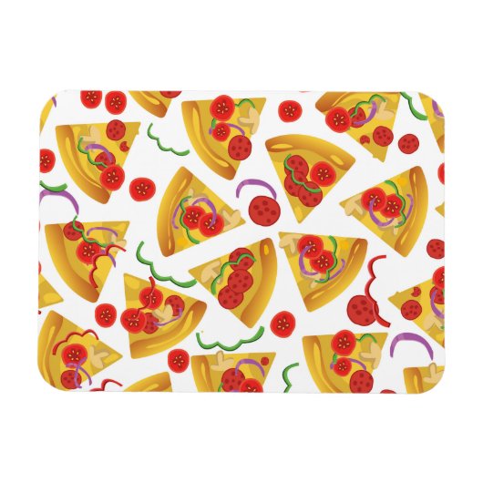 Pizza Slice Pattern Magnet (Horizontal)