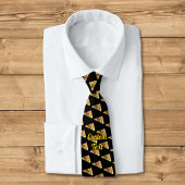 Pizza Slice Pattern Neck Tie Krawatte