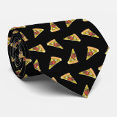 Pizza Slice Pattern Neck Tie Krawatte (Gerollt)