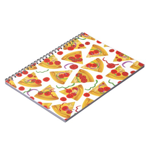 Pizza Slice Pattern Notizblock (Linke Seite)