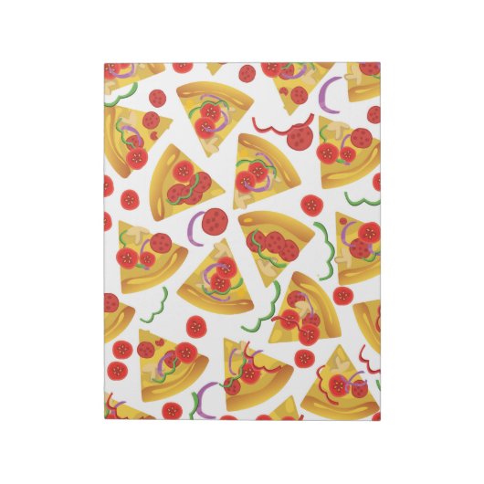 Pizza Slice Pattern Notizblock (Rotiert)