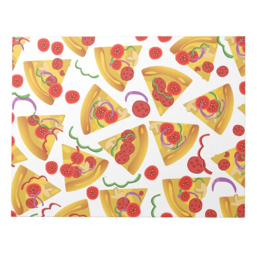Pizza Slice Pattern Notizblock (Vorderseite)