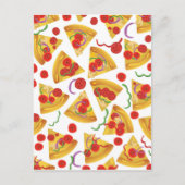 Pizza Slice Pattern Postkarte (Vorderseite)