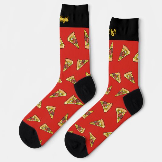 Pizza Slice Pattern Socks Socken (Linkes Detail)