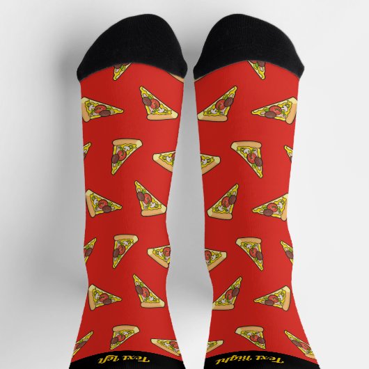 Pizza Slice Pattern Socks Socken (Oben)