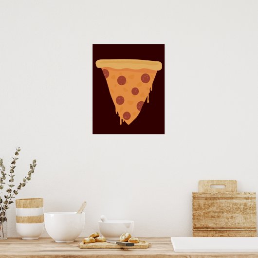 Pizza Slice Poster (Küche)