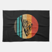 Pizza Slice Retro Style Vintage Geschirrtuch (Horizontal)