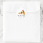 Pizza Slice Runder Aufkleber (Tasche)