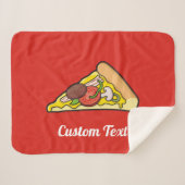Pizza Slice Sherpa Blanket Sherpadecke (Vorderseite (Horizontal))
