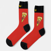 Pizza Slice Socks Socken (Linkes Detail)