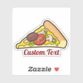 Pizza Slice Sticker (Blatt)