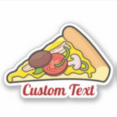Pizza Slice Sticker (Vorderseite)
