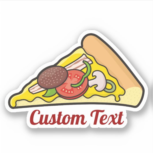Pizza Slice Sticker (Vorderseite)
