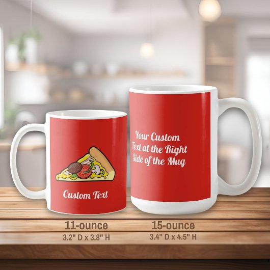 Pizza-Slice-Tasse Kaffeetasse