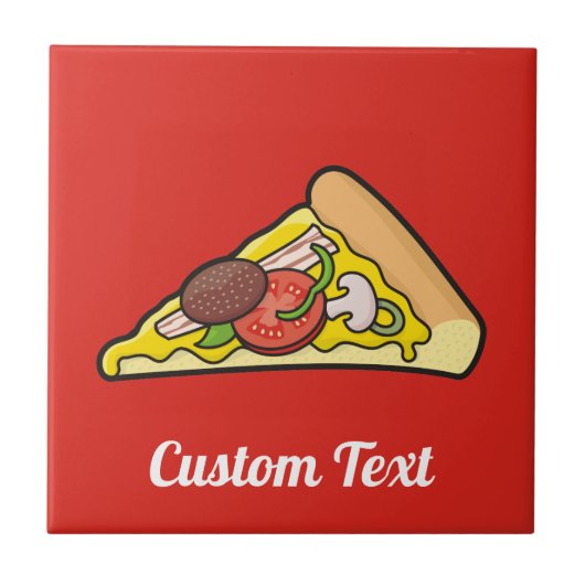 Pizza Slice Tile Fliese (Vorderseite)