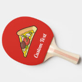 Pizza Slice Tischtennis Schläger (Seitenansicht)