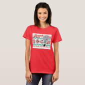 Pizza Slicer Retro Ladys Ringer (CUSTOMIZABLE) T-Shirt (Vorne ganz)