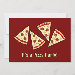 Pizza Slices Design Einladung