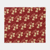 Pizza Slices Design Fleecedecke (Vorderseite (Horizontal))