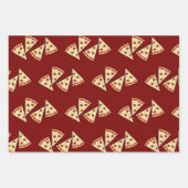 Pizza Slices Design Geschenkpapier Set (Vorderseite)