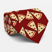 Pizza Slices Design Krawatte (Gerollt)