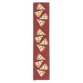 Pizza Slices Design Kurzer Tischläufer (Vorderseite)