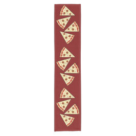 Pizza Slices Design Kurzer Tischläufer