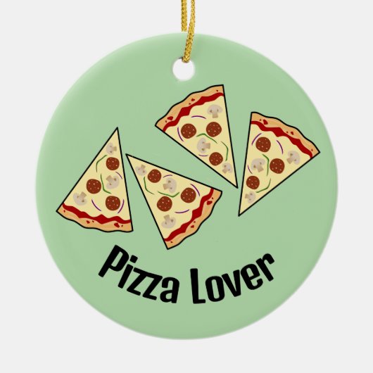 Pizza Slices Design Ornament (Vorne)