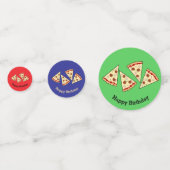 Pizza Slices Design Table Confetti Konfetti (Vorderseiten)
