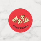 Pizza Slices Design Table Confetti Konfetti (Klein Vorderseite)