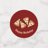 Pizza Slices Design Table Confetti Konfetti (Klein Vorderseite)
