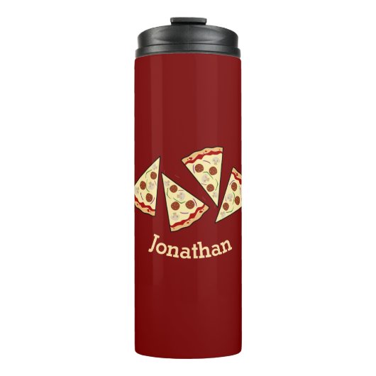 Pizza Slices Design Thermosbecher (Vorderseite)