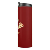 Pizza Slices Design Thermosbecher (Nach rechts gedreht)