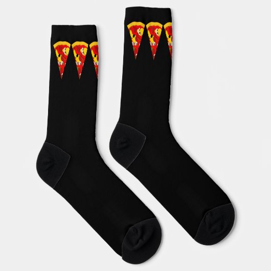 Pizza Slices Fast Food Lover Socken (Rechts)