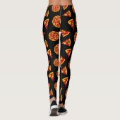Pizza Slices Fun Cartoon Leggings (Rückseite)