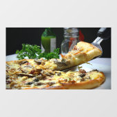 Pizza Slices Italian Cuisine Pizza Shop Business Fensteraufkleber (Blatt)