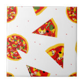 Pizza Slices Moderne Pizzeria Fliese (Vorderseite)