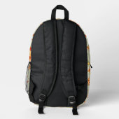 Pizza Slices Pattern Bedruckter Rucksack (Rückseite)